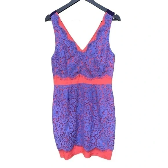 Madison Marcus | Lace | Color-block | Dress | Size: S - Picture 3 of 14